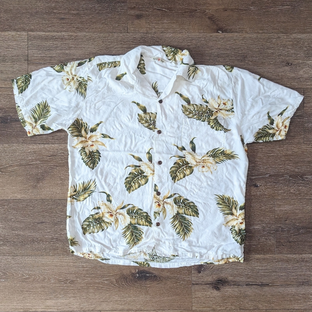 Vintage Tropical Group 100% Rayon Hawaiian shirt - SIZE L